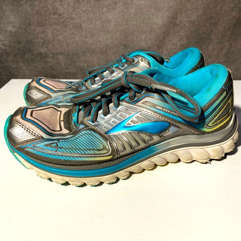 Brooks Glycerin 13 Women's Running Shoes Size 6 Blue Silver